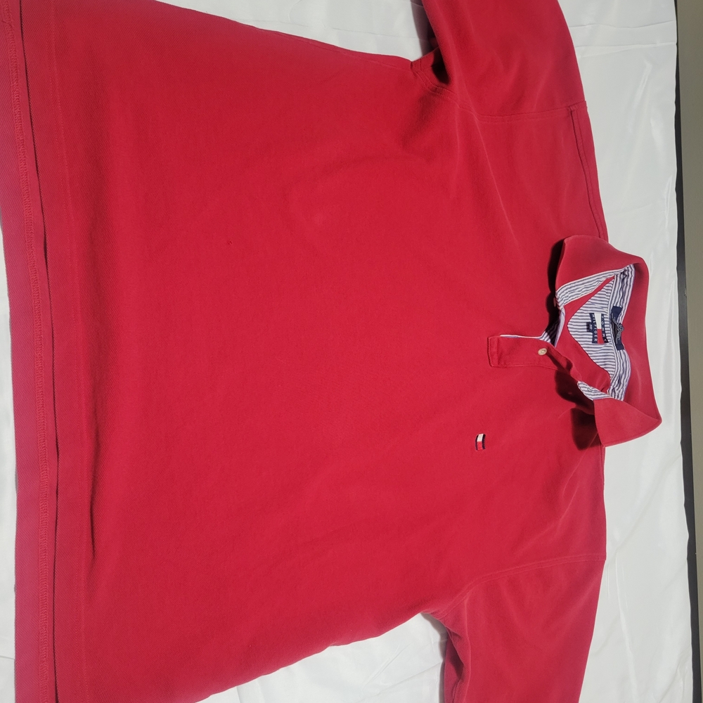 Tommy Hilfiger Vibrant Red Polo Shirt